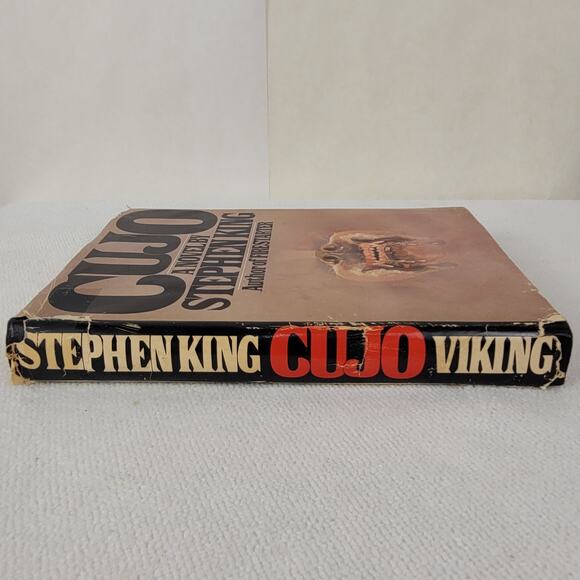 Stephen King Cujo Viking early 1981 BCE hardcover book with dust jacket - Picture 8 of 10